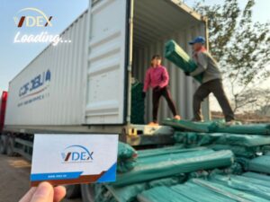 Loading-container-wooden-broom-handles