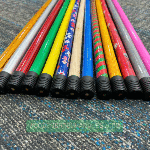 Greek threaded wooden broom handles