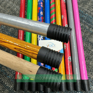 Greek threaded wooden broom handles