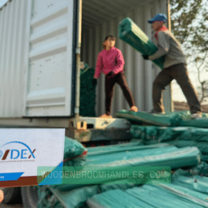 Loading-Wooden-Broom-Handles